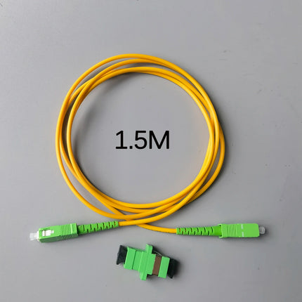 Fiber Optic Patch Cable 1.5M/2M/3M/5M/10M/15M/20M/30M/40M SC/APC-SC/APC Single Mode Extension Wire FTTH Cable Free Adapter