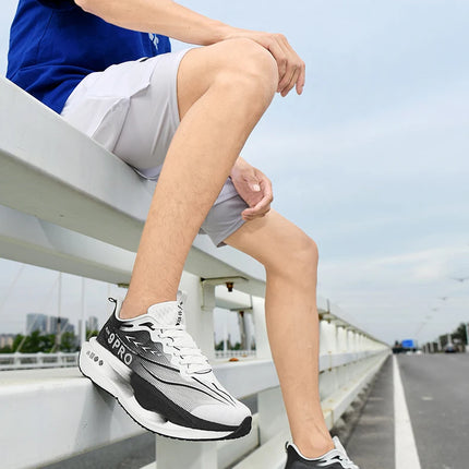 Running Shoes Carbon Board Speciality Marathon Men Sports Breathable Lightweight Women's Comfortable Athletic Nonskid Sneakers