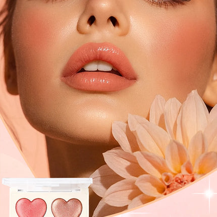 Baked blush facial makeup, high impact color, light and smooth, for Natural Finish -buildable color， contour and highlight the f