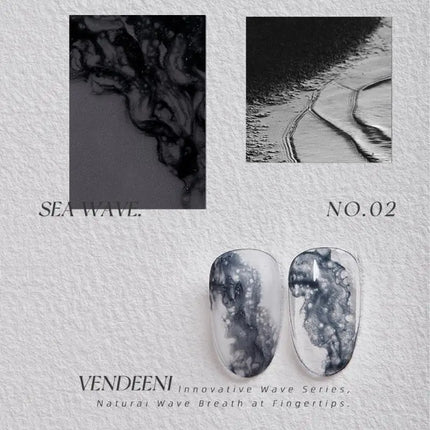 DIY Nail Art Blossom Gel Semi Permanent Soak Off Marble Gel Polish Varnish Quickly Blooming Nail Polish Bubble Ocean Wave Gel