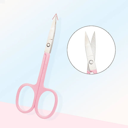 1pcs Eyebrow Scissor Eyelash Trimmer Facial Hair Remover Stainless Steel Nail Cuticle Manicure Scissor Beauty Makeup Tool