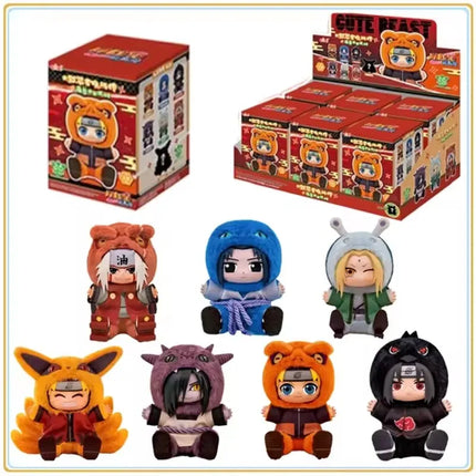En Stock genuino TOPTOY EAKI Naruto sentado fiesta Konohagakure San'in Jiraiya Orochimaru Tsunade Linda caja ciega de peluche ju
