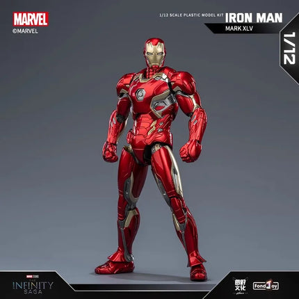 Original Fondjoy Iron Man MK45 Model Kit Infinity Saga Ironman Mark 45 Assembly ABS Joint Movable Kids Toys Boy Birthday Gifts