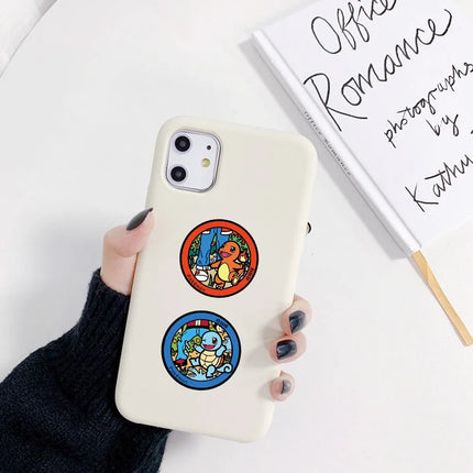 Pokemon Round Stickers 500Pcs/Roll Toys Pikachu Eevee Squirtle Decals for Reward Gift Wrapping Phone Case Scrapbook Envelope