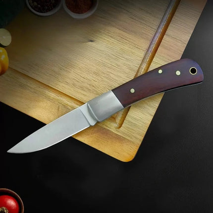 New Outdoor Foldable Wooden Fruit Knife for Home Kitchen, Portable Peeler for Fruits and Vegetables, Compact Travel Fruit Peeler