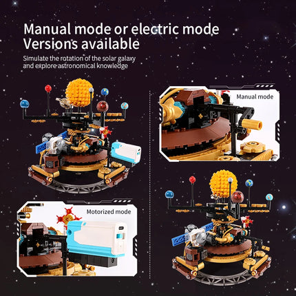 Solar System Building Sets Rotatable Space Exploration Building Blocks Toys Kid's STEM Educational Toys Birthday Gifts, 946PCS