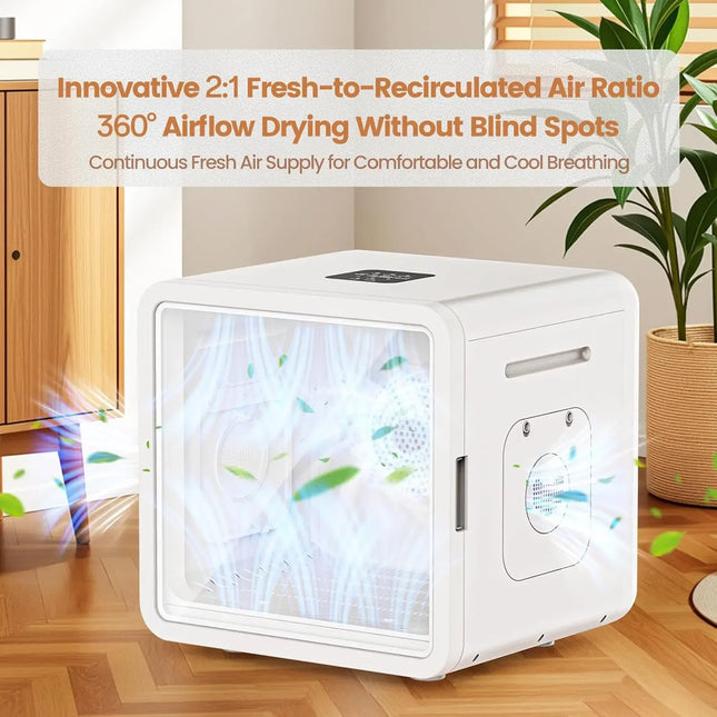 76L Smart Pet Dryer Box with APP Temperature Control 360° Airflow 5 Grooming Modes Timer Child Lock for Cats Custom