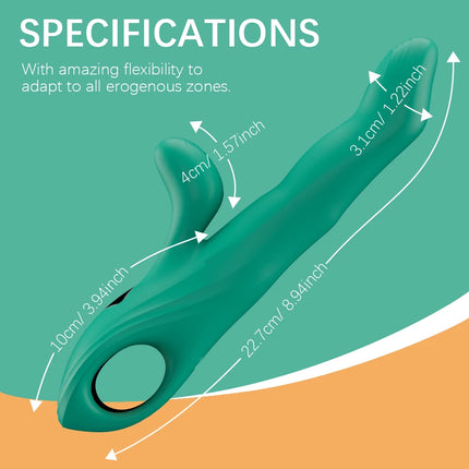 Thrusting Swing Finger Vibrator Female Telescopic Vibrating Clitoris Stimulator G Spot Massager Adult Goods Sex Toys for Women