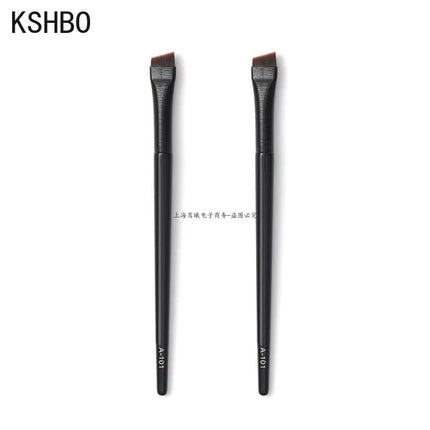 KSHBO 2pcs/set Brow Contour Brush Eyebrow Eyeliner Brush Portable Small Angled Eyebrow Liner Brush Women Makeup Cosmetic Tools