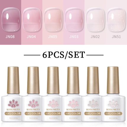 BORN PRETTY Cat Magnetic Moonlight Gel Nail Polish Set 10ml Sparking White Silver Water-light Soak Off UV Gel Nail Art Manicure