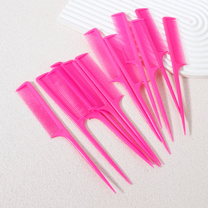 12 piece mouse tail comb set, hair dye comb, pointed tail comb, suitable for hair salons and home use,special for real hair wigs peines para el cabello