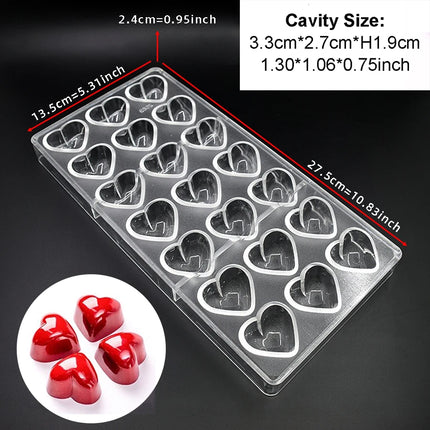 3D Polycarbonate Chocolate Molds Sphere Diamond Chocolate Bombs Bonbons Candy Bar Professional Confectionery Baking Pastry Tools