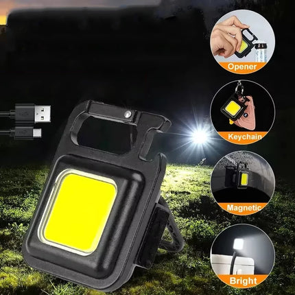 3LED Strong Light Flashlight Rechargeable Multi functional for Long Range Portable Outdoor Home Mini Flashlight Cap Clip Light