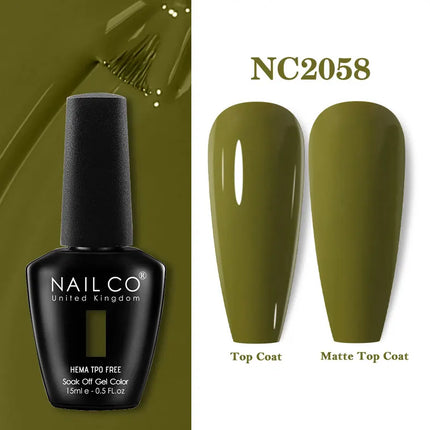 NAILCO 15ml Red Color Series Gel Varnish Coffee Gel Nail Polish Maximalism Reddish Gellak Design Brown Lacquer Nail Art Manicure
