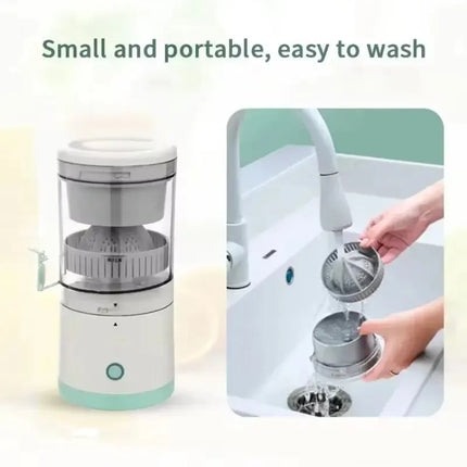 Portable Electric Juicer USB Rechargeable Wireless Mini Fruit Blender Automatic Juice Squeezer for Home Travel Office