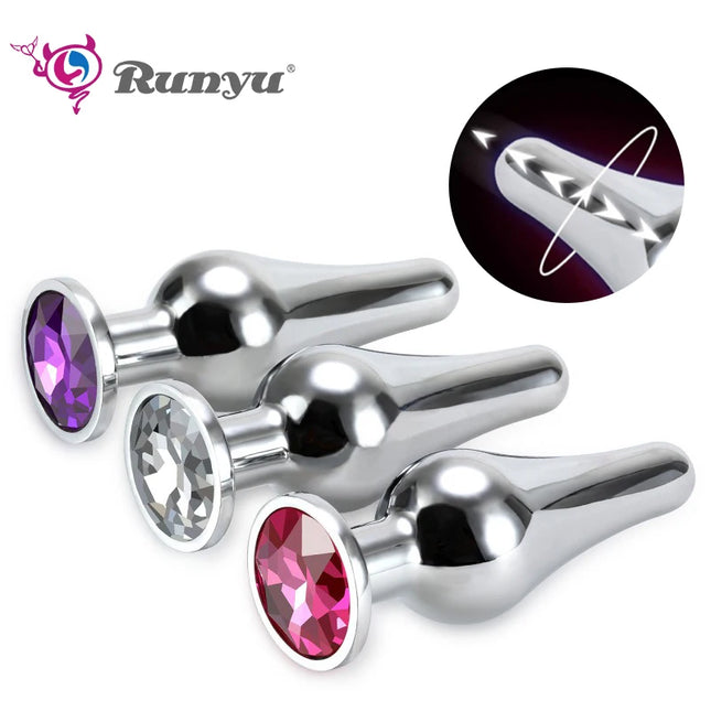 Mini Sexy Metal Wear Outside Stainless Steel Anal Plug Dilator Adult Couple Masturbator Alternative Butt Plug For Men Women Gay