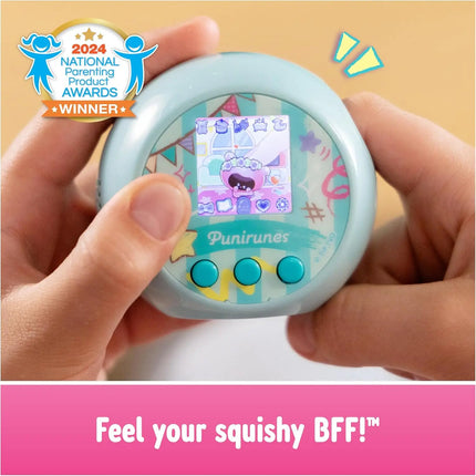 Spin Master Punirunes,Interactive Digital Toy with 55 Squishy Characters Inside,Reacts to Touch,Color Display, Kids Toys