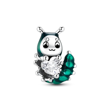 925 Sterling Silver Green Series Flower Tree Apple Pendant DIY Fine Beads Fit Original Charms Bracelet Women Jewelry Diy