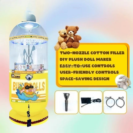 Factory Direct Small & Medium Plush Toy & Doll Filling Machine Indoor Semi-Finished Product Plastic Vending Machine Customized