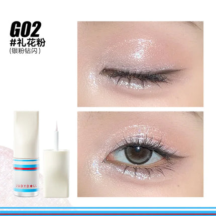 Judydoll Shimmer Metallic Glitter Eyeshadow Highly Pigmented Long Lasting Waterproof Liquid Matte Shadow Eye Makeup Cosmetics