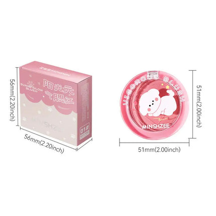Monochrome Blush Whitening Matte Cosmetics Vitality Girl Nude Makeup Natural Smudge Monochrome Blush Plate