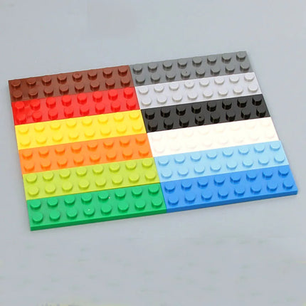 80pcs Bulk Building Blocks Thin Figures Bricks 2x8 Dots 13Color Educational Creative Size Compatible With 3034 Toys for Children