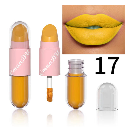Halloween Lip Gloss Set, 3-Piece Non-Stick Shiny Lipstick, Glittery Purple and Black Lip Colors, Long-Lasting, Non-Transfer