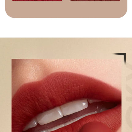 2 In 1 Matte Liquid Lipstick Long Lasting Color Moisturizing Waterproof Non Stick Cup