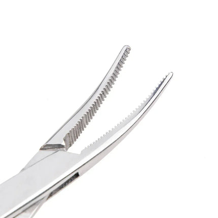 Stainless Steel Locking Forceps Arterial Surgical Clips Curved Straight Fishhook Forceps Hemostatic Forceps Hand Tools