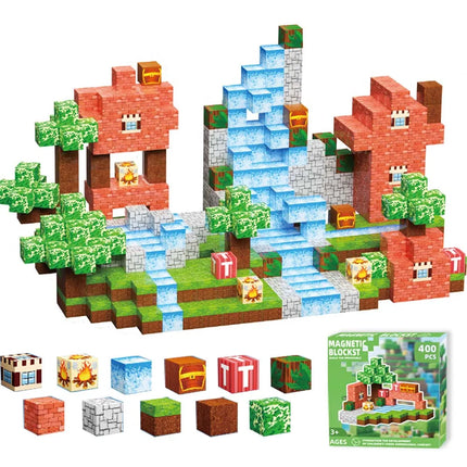 Magnetic Building Blocks Set - 100/200/400 Pieces Educational STEM Toy