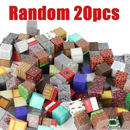 Magnetic Building Blocks Mine World Magnet Cube Set for Boy Girl Kid Age 3+ DIY Model Children Stem STEM Sensory Toy Gift
