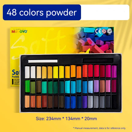 6/24/32/48/64 Color Chalk Set Soft Oil Pastel Square Drawing Sketch Stick Crayons Pastel Sticks Set for Beginners Art Painting