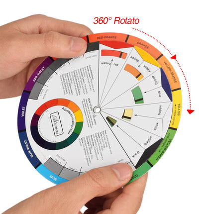 Professional Color wheel Card for Eyebrow Lip and Eyeline Microblading, Mixing Colorwheel for Permanent Makeup