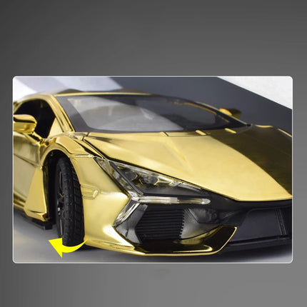 1:24 Lamborghini Revuelto Electroplate Alloy Model Car Toy Diecasts Metal Casting Sound and Light Car Toys For Children Vehicle