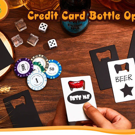 10/20Pcs Stainless Steel Beer Bottle Opener for Wallet and Pocket Restaurant/Bar DIY Card Shape Mini Bottle Opener Wedding Gift