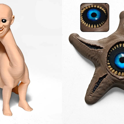 1/4PCS New 3d Printed  Subnautica Sea Monster Action Figure Leviathan Sea Eater Bloop EL Gran Maja Model，Abstract Monster Gift