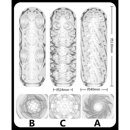 Transparent Male Masturbate Cup Penis Sex Toys for Men Endurance Exercise Soft Pussy Aircraft Cup Artificial Vagina Cock Sleeve