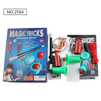 Magic Toys Simple for Beginners Silk Scarves Disappear Self Elevating Rod Magic Knife Mouth Spitting Paper Performance Props TMZ