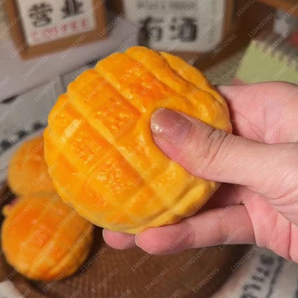 Food-Shaped Stress Ball Toast Squishy Toy Moldable Non-Bounce Squeeze Ball ASMR Sensory Anti Stress Fidget Toys for Kids & Adult