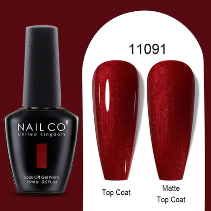 NAILCO Winter Series Color Gel Nail Polish 15ML Semi Permanent Soak Off Gel Varnishes Super Texture Gorgeous Nail Manicure Art