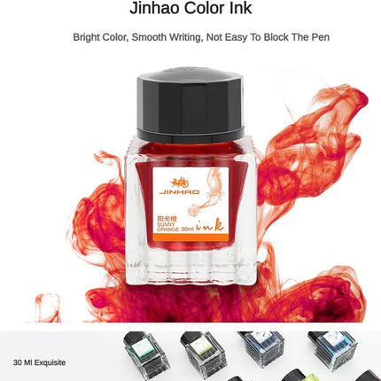 JINHAO 50ml/30ml Various Color Ink Glass Bottled Ink Fountain Pen Ink Refill Cartridge School Writing Office Supplies Stationery