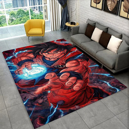 Cartoon D-Dragon Ball Anime Game Carpet Rug for Playroom Bedroom Living Room Sofa Home Decor, Kid Area Rug Non-slip Floor Mat