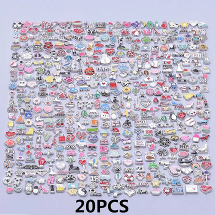Mixed Pendants Enamel/Bracelet Charm Trinkets Flower Pendant For Jewelry Making DIY Materials Wholesale Items For Resale In Bulk