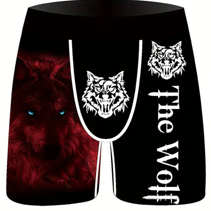 Random 3Pcs Fashion Print Men's Boxer Shorts Ice Silk Underwear Underpants Cool Breathable Loose Fit Panties Wholesale Lots