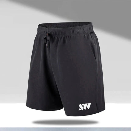 2024 New Summer Men's Sports Shorts Tennis Training Shorts Breathable Mesh Drawstring Beach Pants Large Size Badminton Clothing