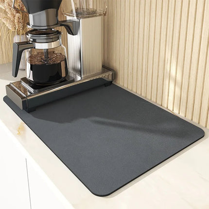 Super Absorbent Kitchen Tableware Impermeable Drainage Mat Heat Insulation Non-slip Pad Tableware Mats Coffee Dish Drying Mat