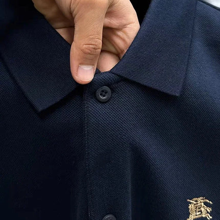 100% cotton short-sleeve polo shirt, summer high-end fashion designer brand, embroidered T-shirt with warhorse logo, casual men's polo shirt.
