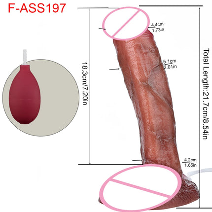 SXXY Silicone Skin Touch Squirting Dildo Ejaculation Realistic Soft Penis With Suction Cup Adult Sex Toys Anal Plug 18+ Masturba