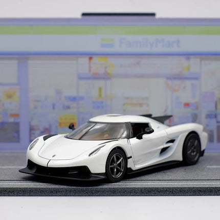 kinsmart Koenigsegg Jesko Absolut Alloy Diecast Car Model 1/36 Toy With Pull Back For Children Gifts Toy Collection
