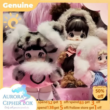New Genuine Nommi Pink Energy Series Vinyl Doll Pendant Mystery Surprise Cute Blind Box Action Figure Doll Bjd Birthday Kid Gift